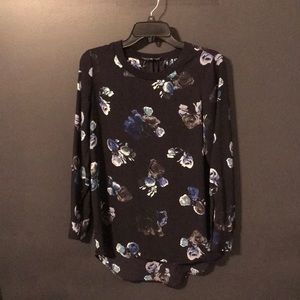 Navy Floral Shirt
